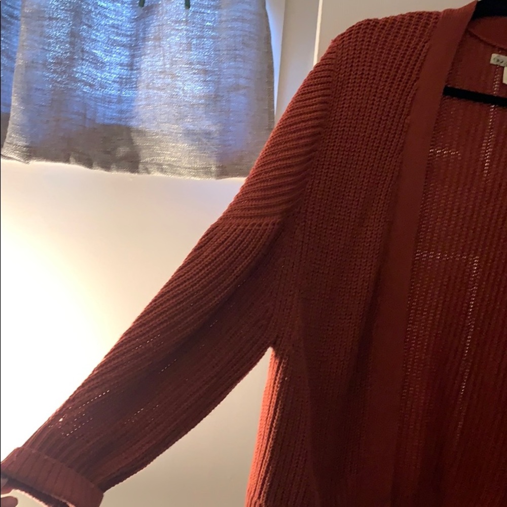 Rust Color Cardigan - Picture 2 of 2